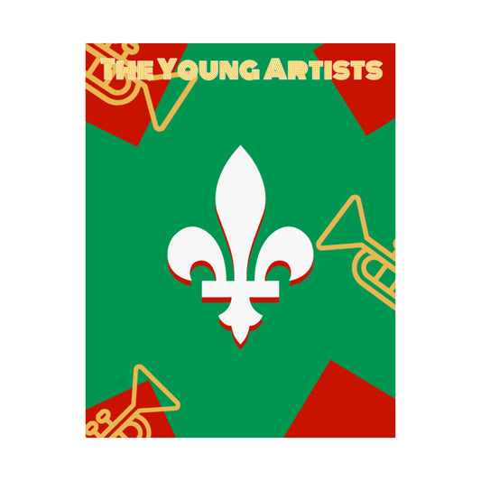 The Young Artists - Fleur-De-Lis Poster (Green) [300gsm]